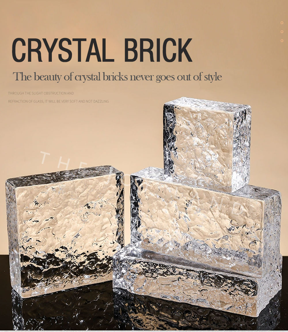[SG THEJOYLAND] Crystal Brick Glass Brick Divider Window Balcony Design ...