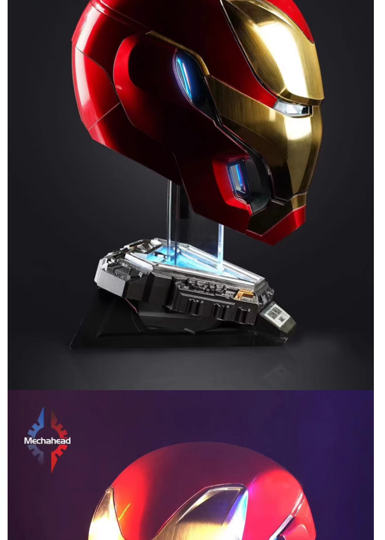 修正版　Mechahead アイアンマン マーク50 MK50 マスク 1/1 修正版 Mechahead アイアンマン マーク50 MK50 マスク 1/1 修正版