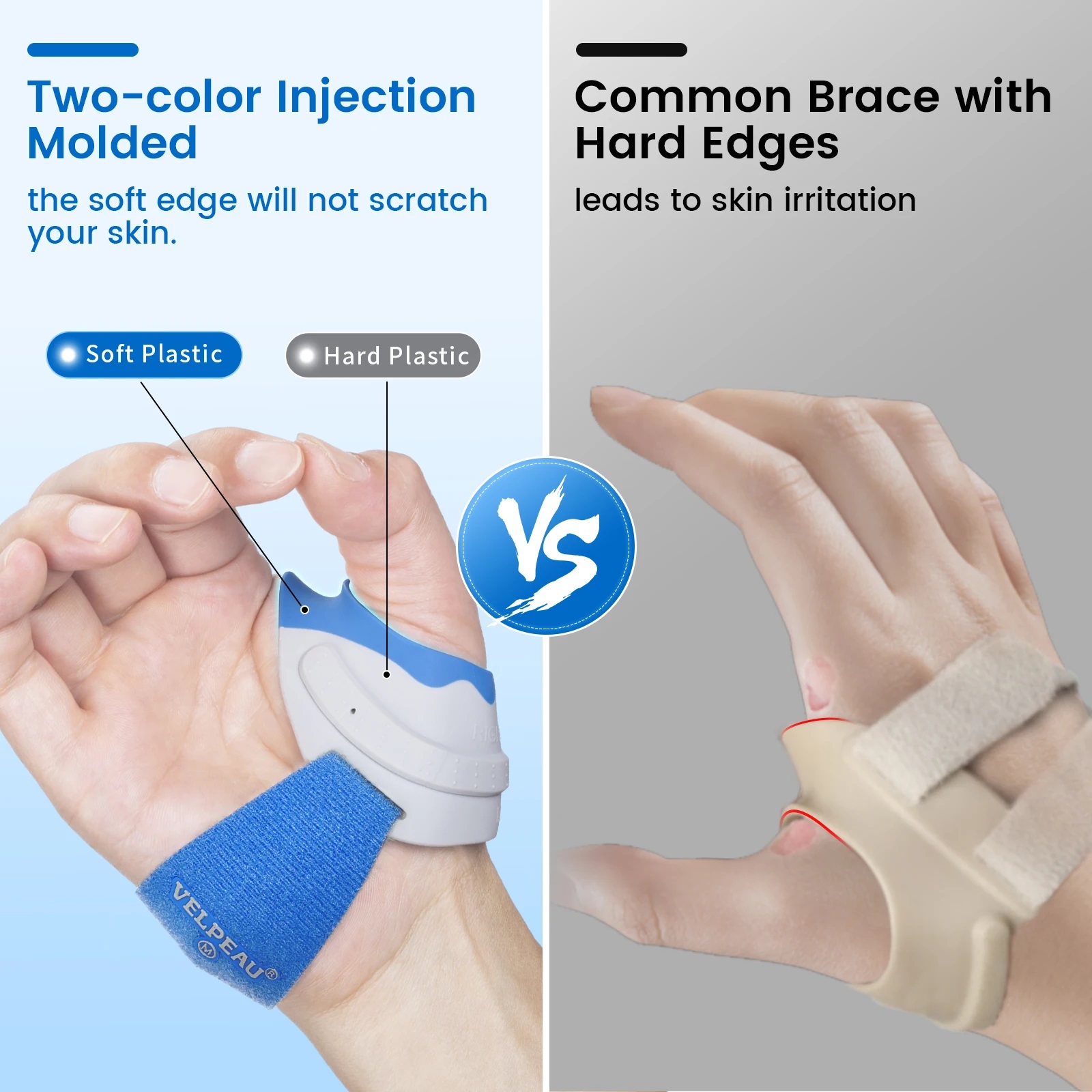 VELPEAU Thumb Brace - CMC Joint Spica Splint, Carpal Tunnel