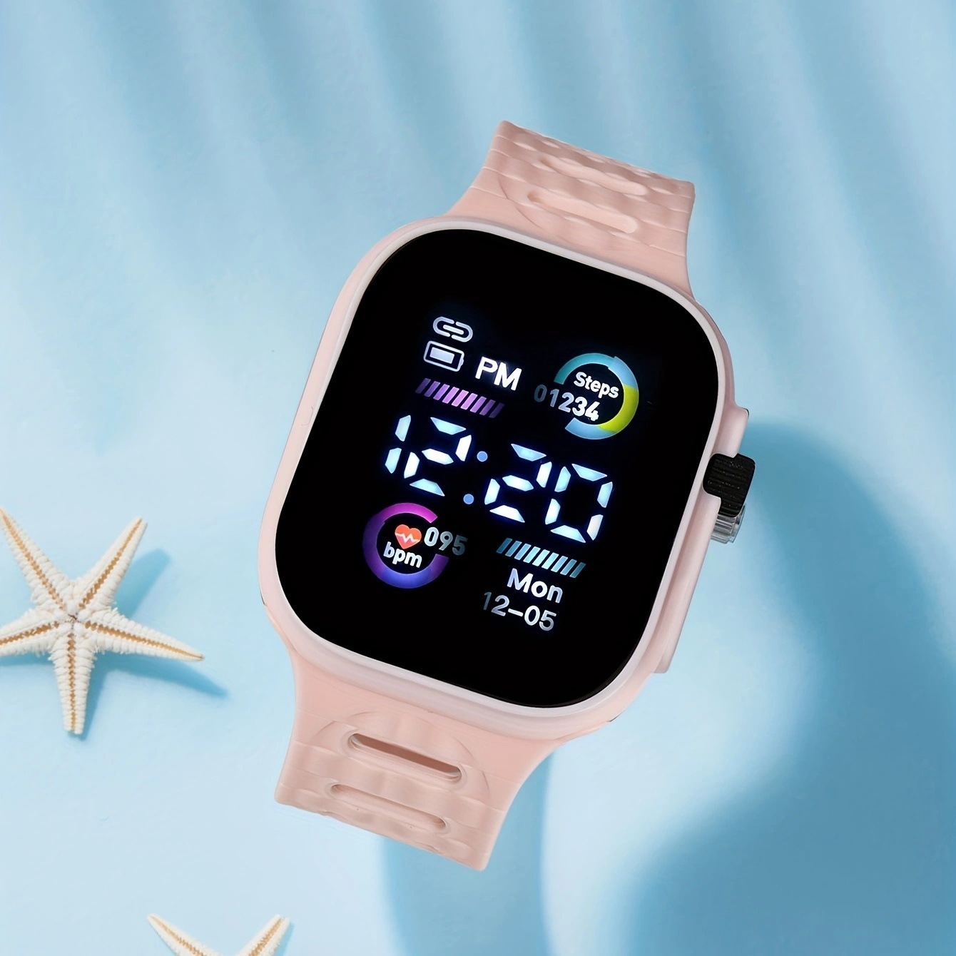 Sports LED Digital Wrist Watch Minimalist Easy Read Dial Date Month ...