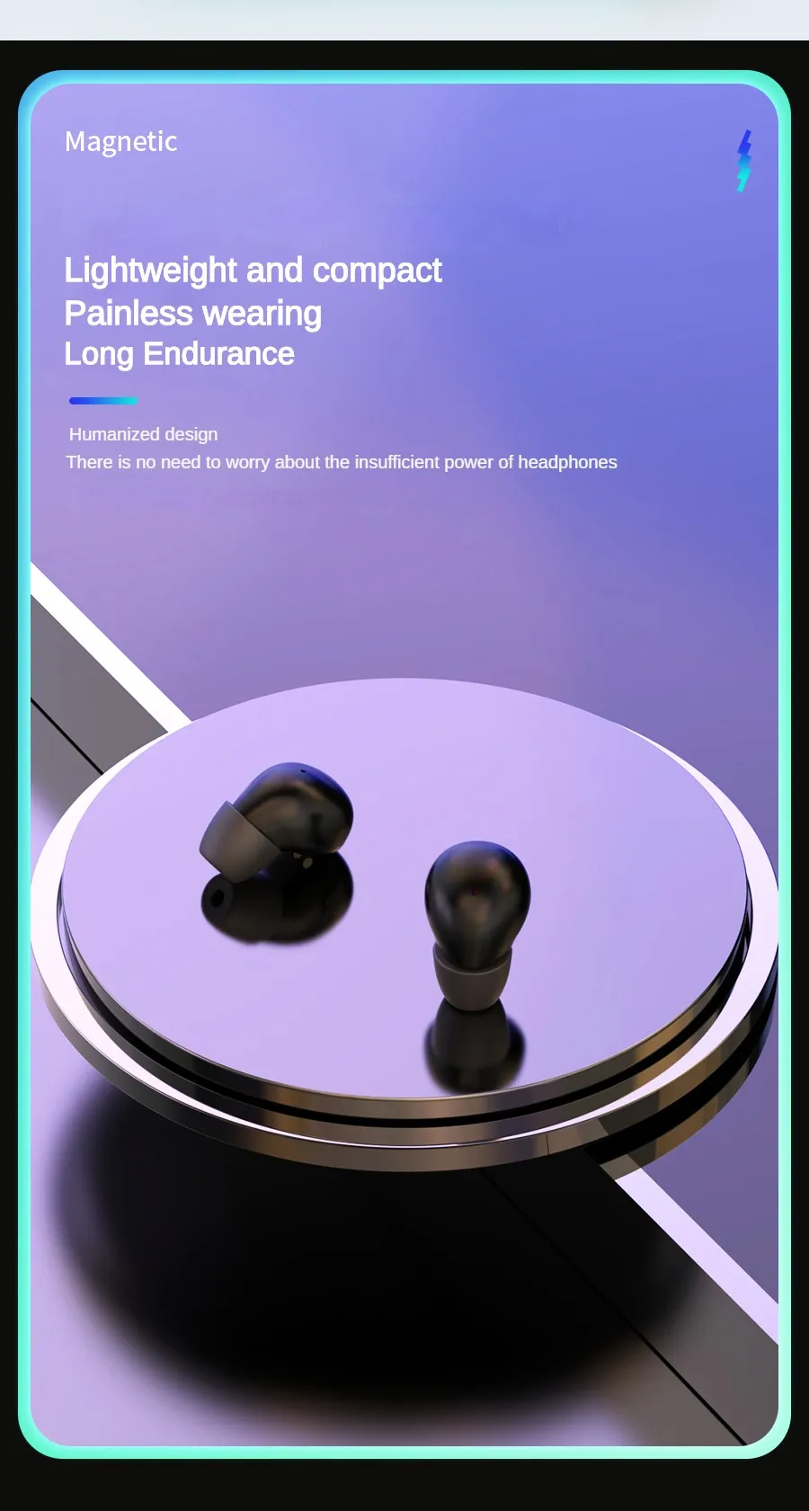 Mini Invisible Headphones TWS Bluetooth 5.3 Earphones Wireless Heasets ...