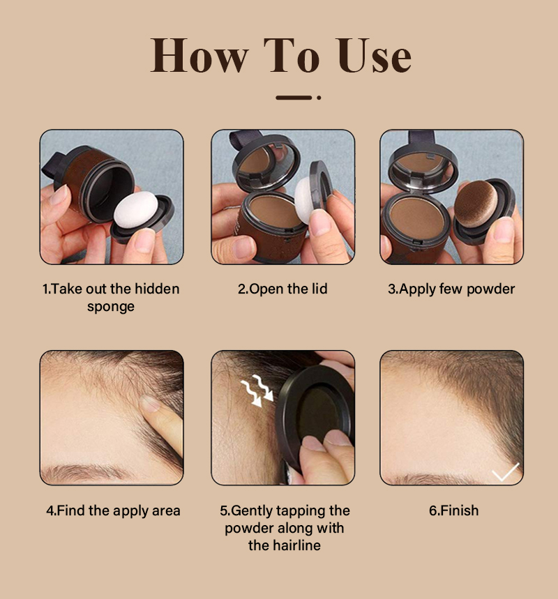 SEVICH 3IN1 Hair Powder Grey Hair Coverage Waterproof Hairline Powder ...