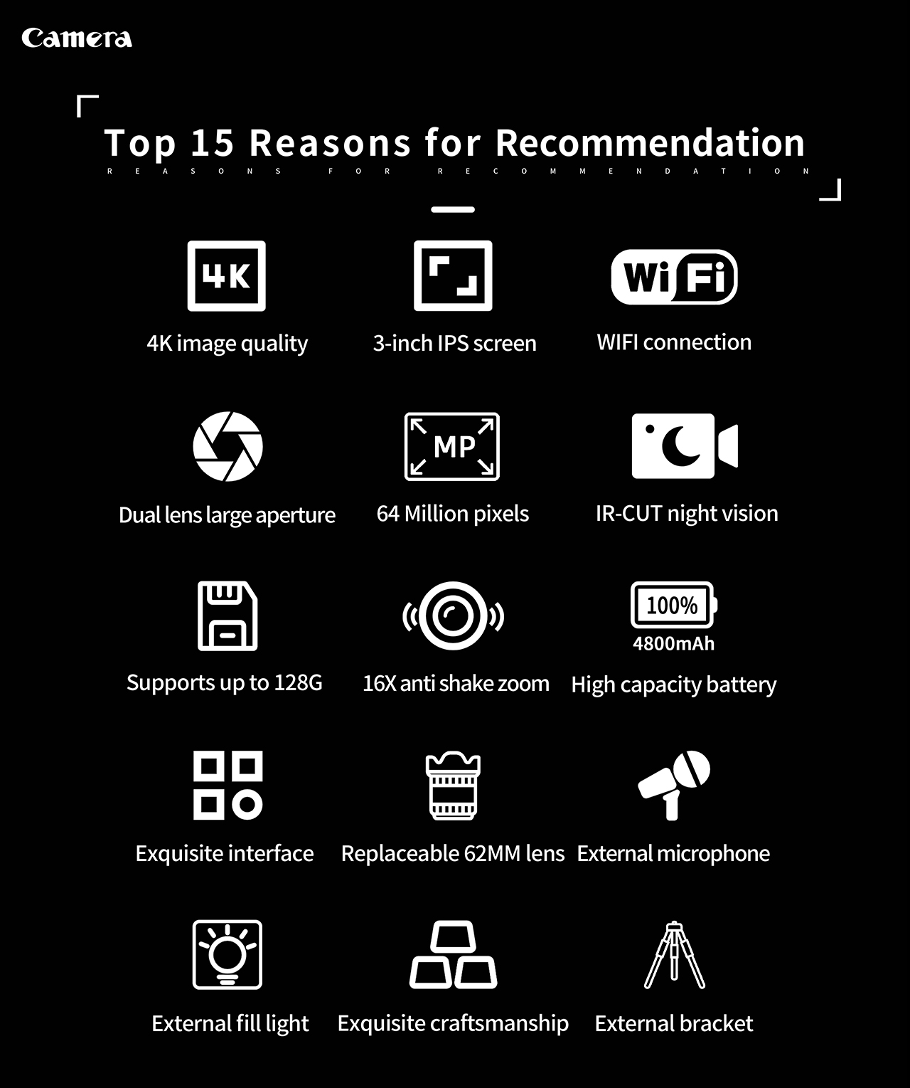 New Professional Original D5 Video Camera 4K Recording Camera Digital ...