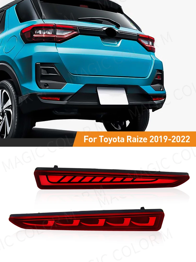 Car Rear Bumper Light For Toyota Raize 2019 2020 2021 2022 2023 Dynamic ...
