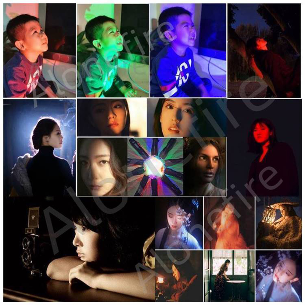 Alonefire X33 4 in 1 Multicolor Zoom Led White/Red/Green/Blue Lighting ...