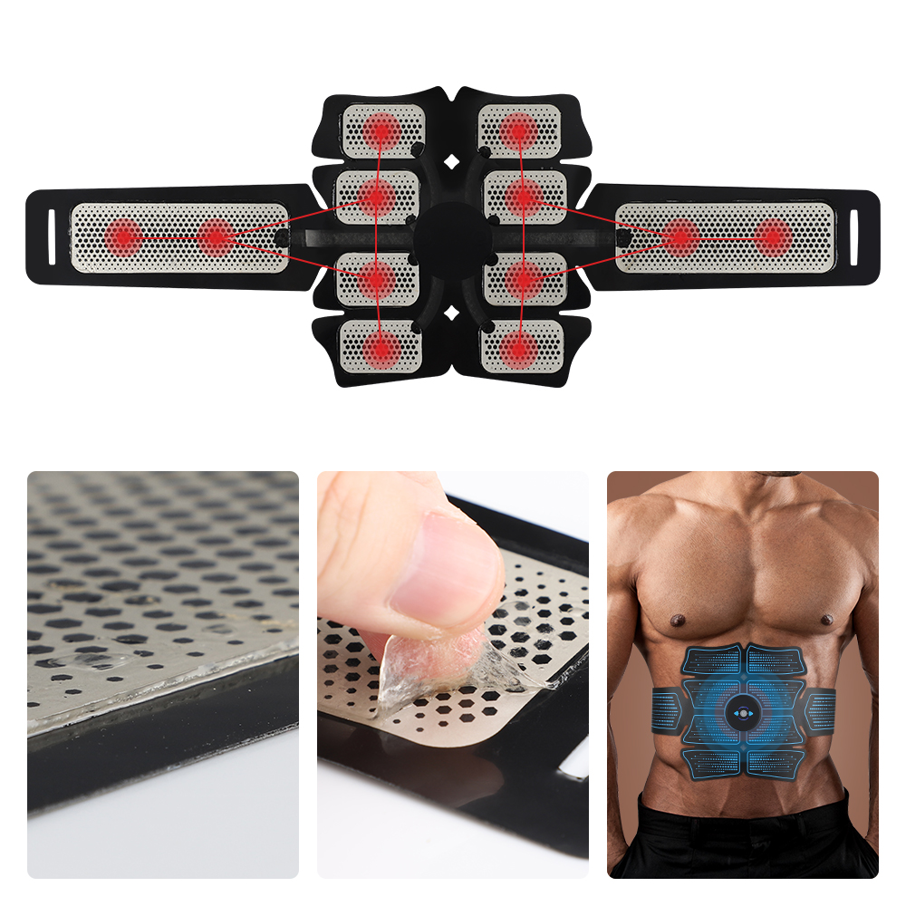 10 Modes 30 Intensity Smart EMS Abs Stimulator Fitness Training Gear ...