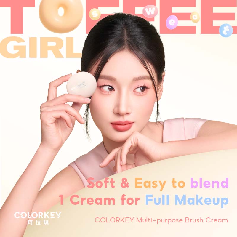 COLORKEY Multi-purpose Blush Cream, Eye-shadow, Blush and Lipstick 3 in ...