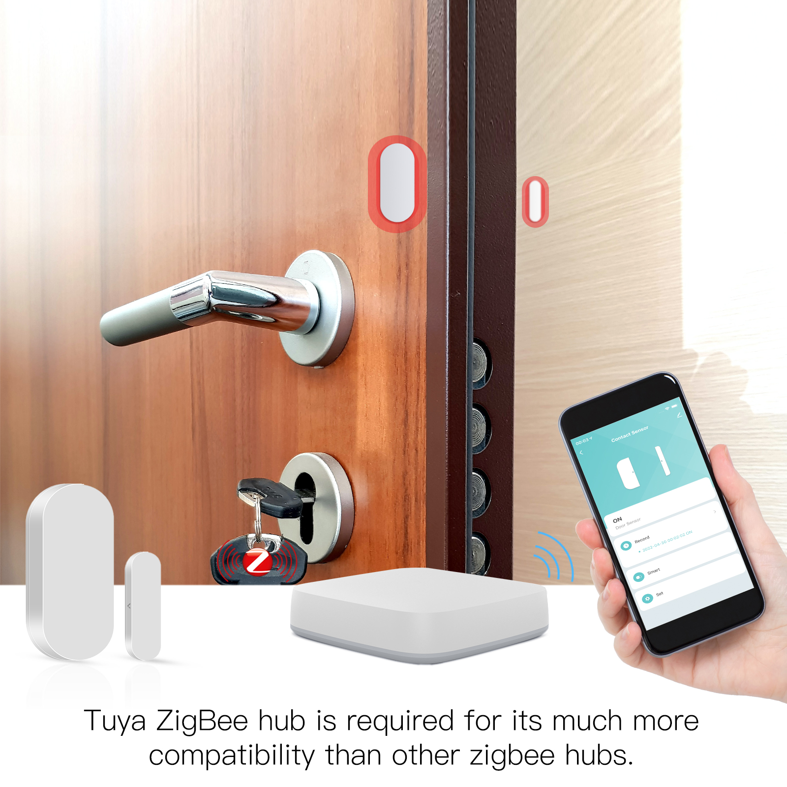 Tuya ZigBee Smart Window Door Gate Sensor Detector Smart Home Security ...