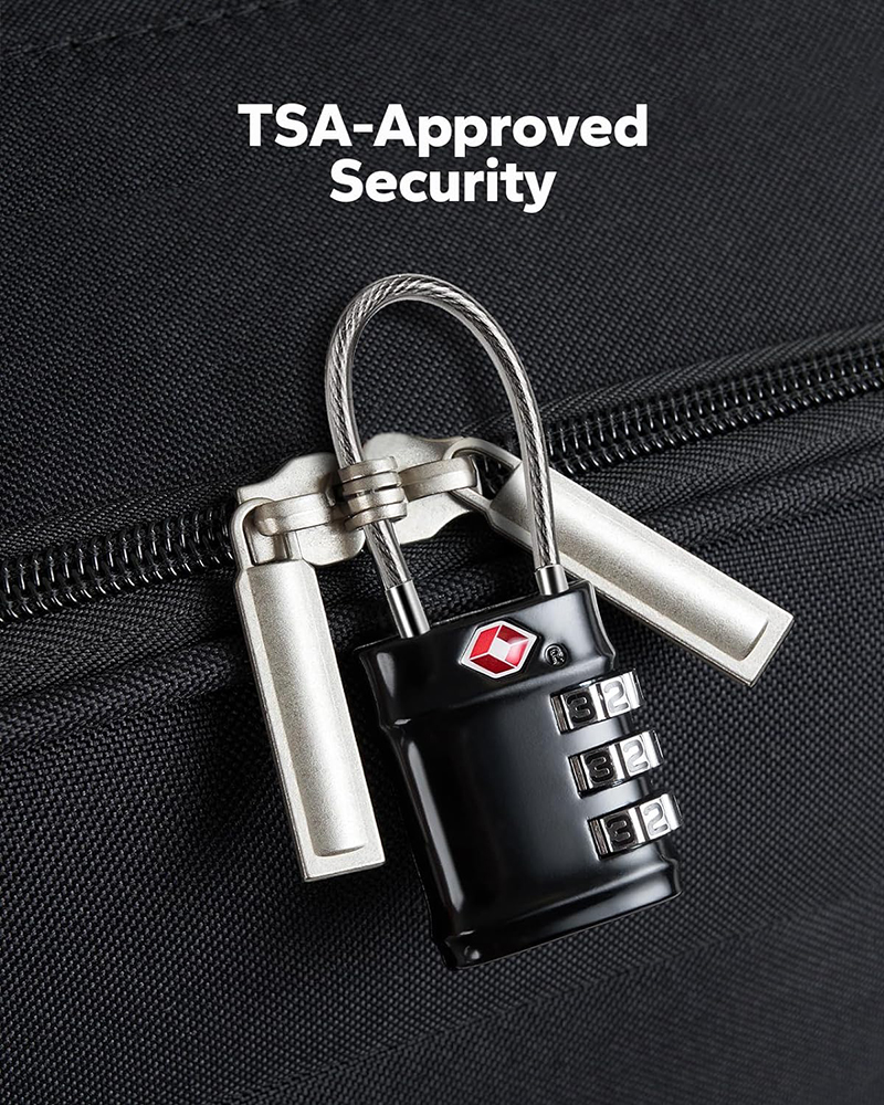 KIPRUN Luggage Lock Cable Travel Lock, TSA Approved Cable Travel ...