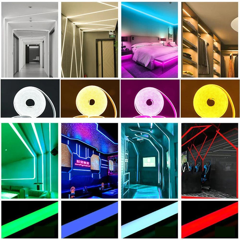 9 Colors Neon Rope Lights 5V USB Touch Dimmable LED Strip Lights ...