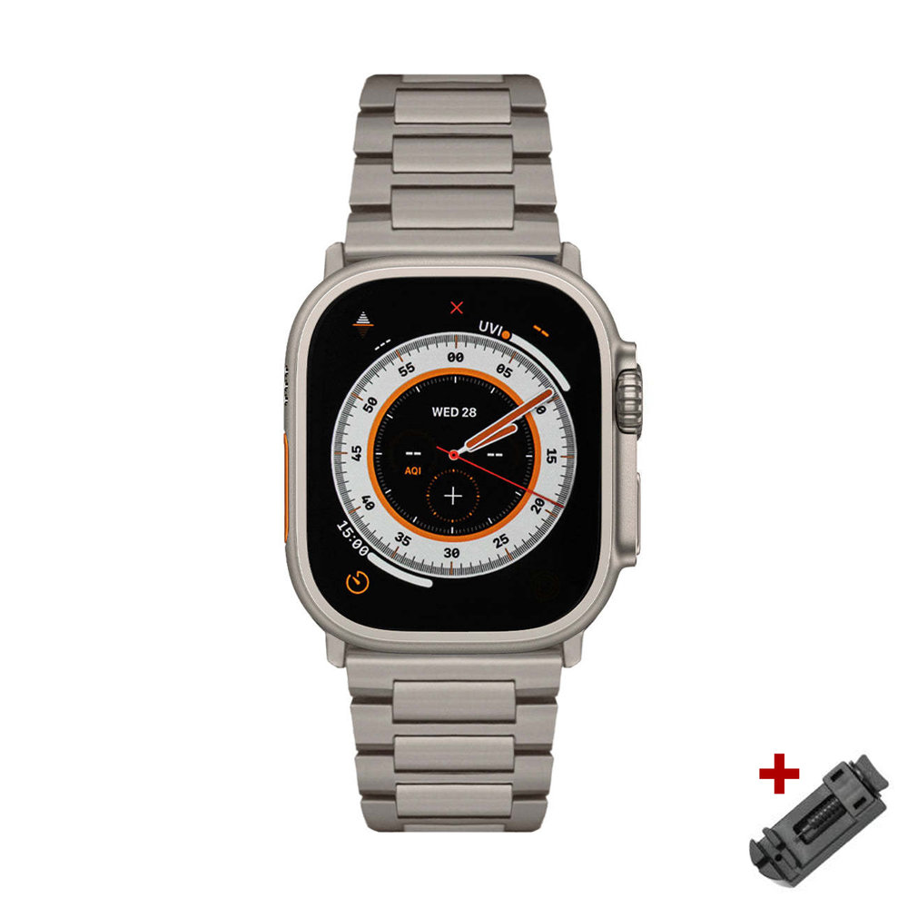 Ultra Titanium Bracelet For iWatch 49mm 45mm 44mm Luxury Metal