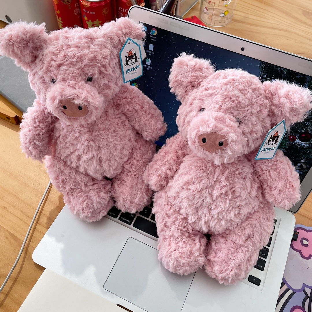 jELLYCAT Barnabus Pig Plush Toy Huge & Medium | Shopee Singapore