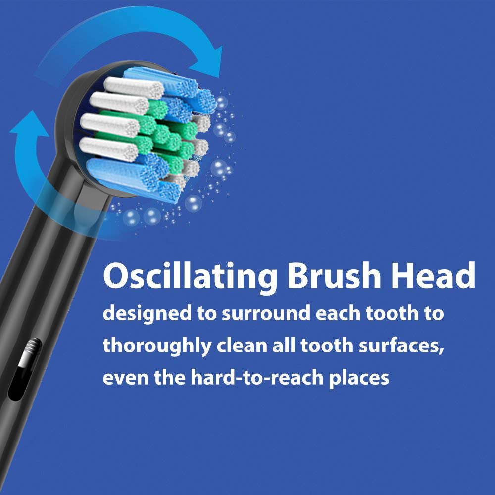 4pcs EB50 Cross Action Replacement Brush Heads For Oral B D12 D16 D100 ...
