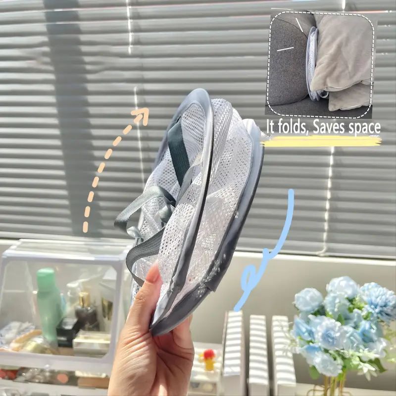 Drying Basket Windproof Drying Basket Foldable Polyester 360 Degrees ...