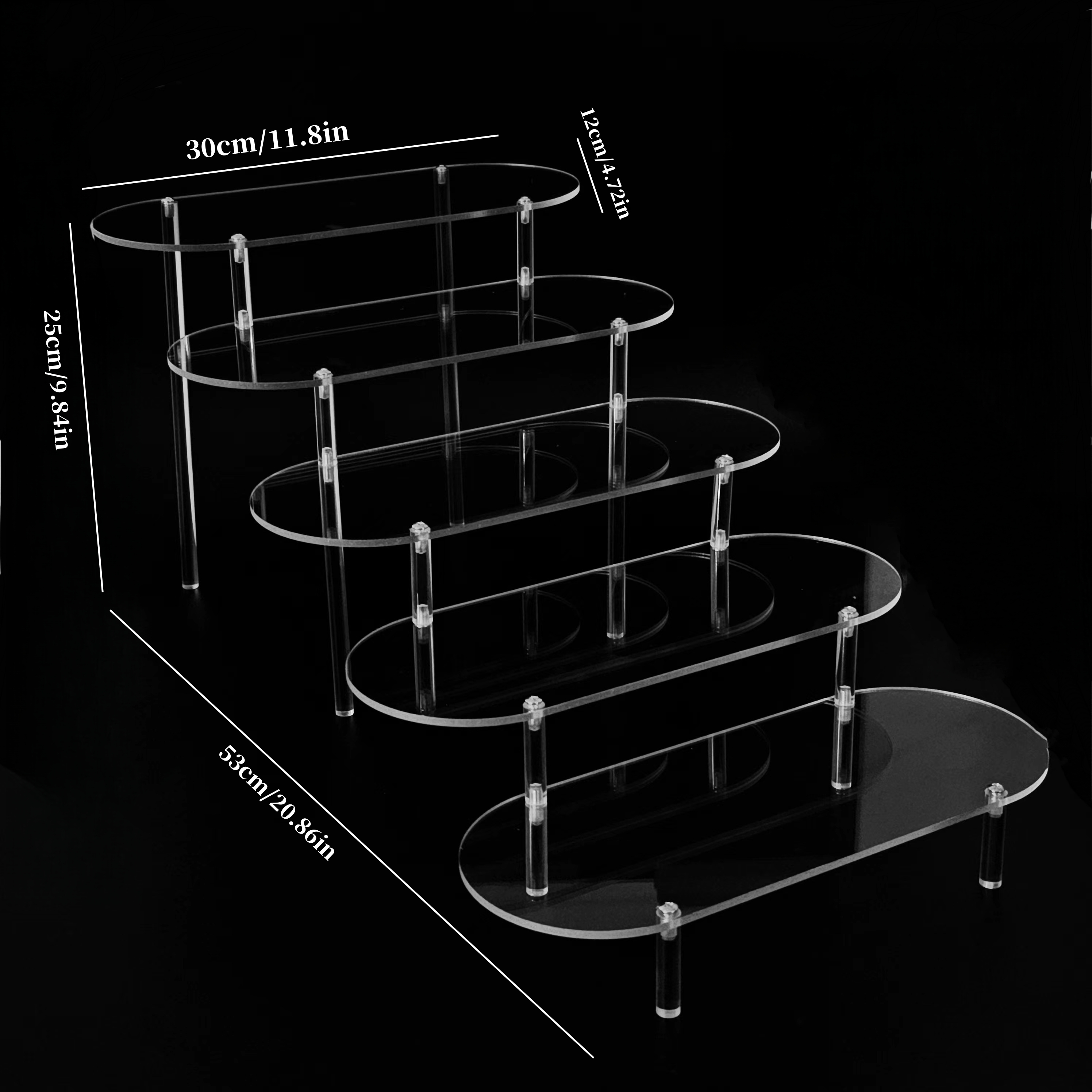 Transparent Transparent Acrylic Display Rack Perfume Storage Rack Skin ...