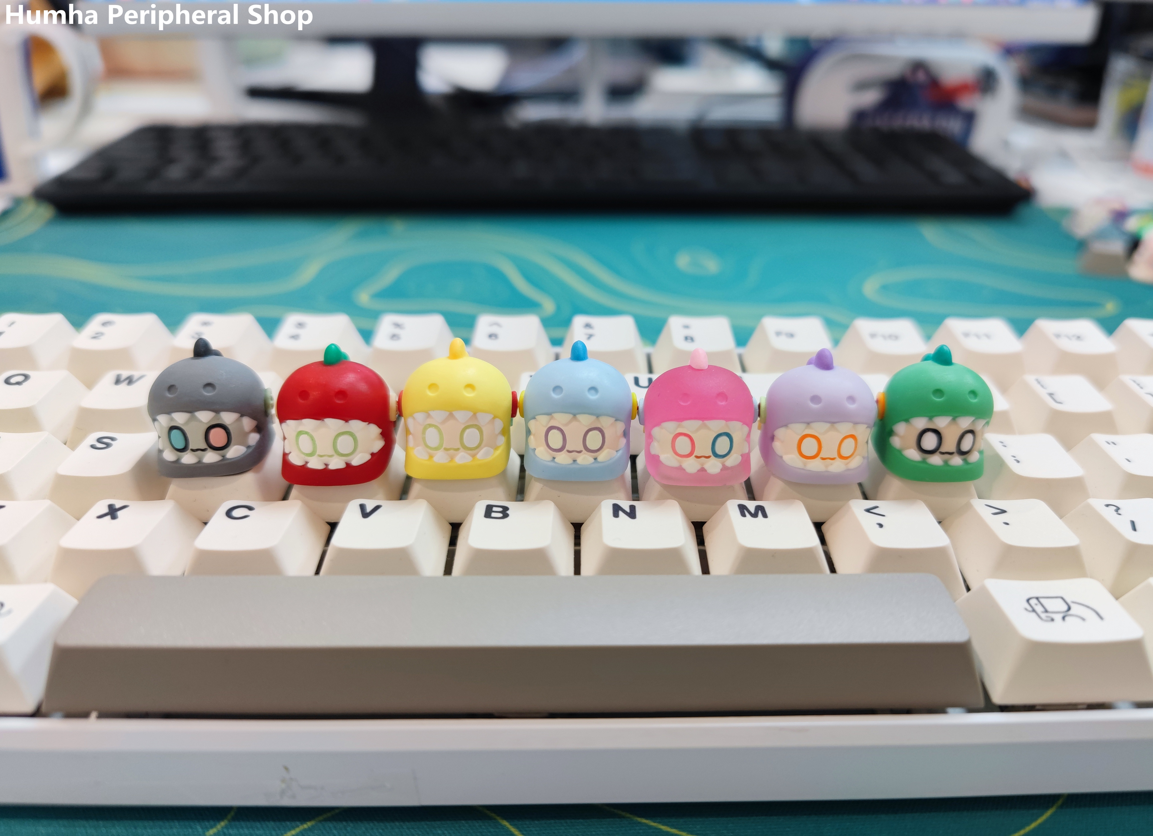Humha artisan keycap Muppets dinosaurs keycap Hand made Resin keycap ...