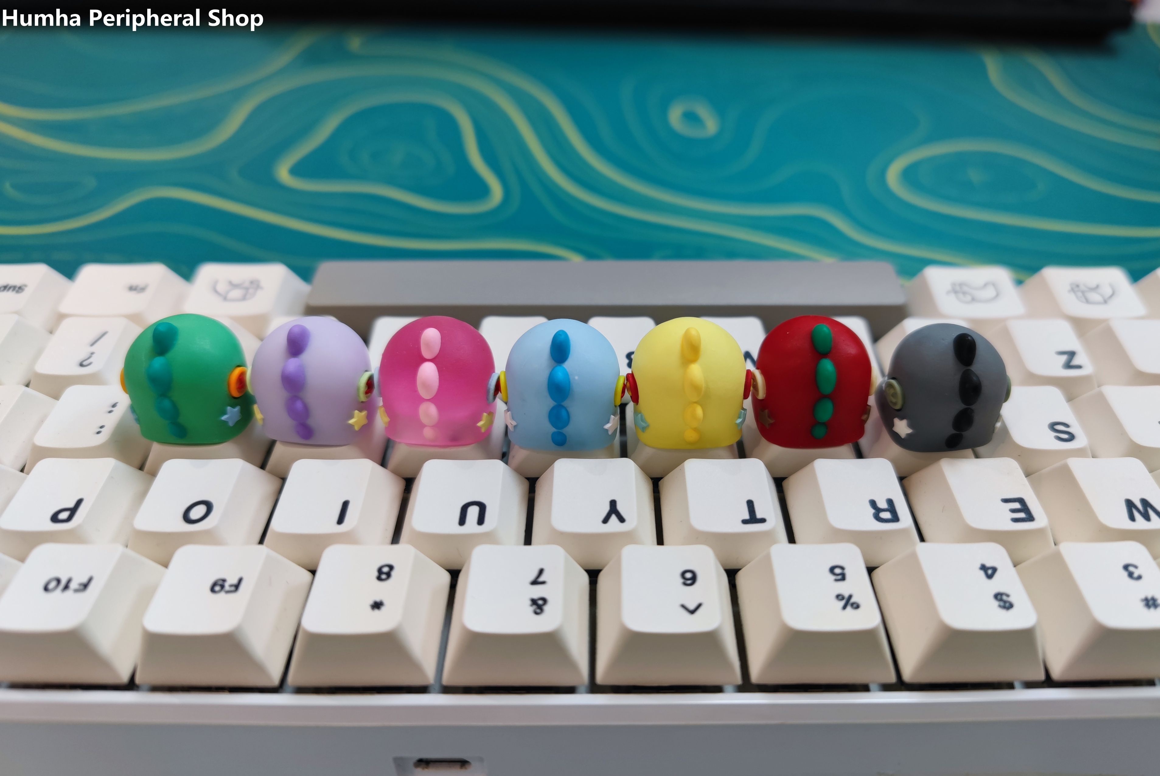 Humha artisan keycap Muppets dinosaurs keycap Hand made Resin keycap ...