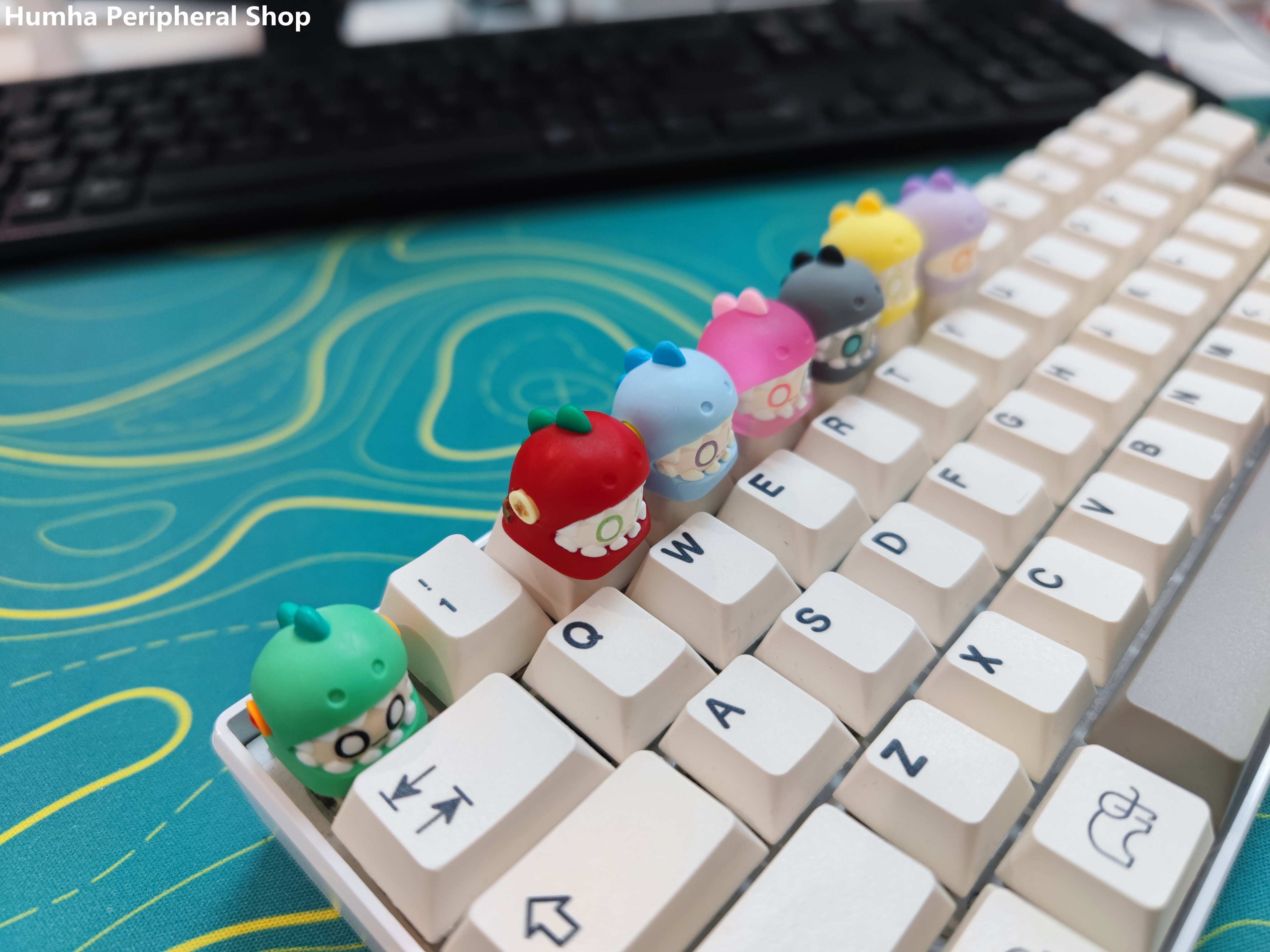 Humha artisan keycap Muppets dinosaurs keycap Hand made Resin keycap ...