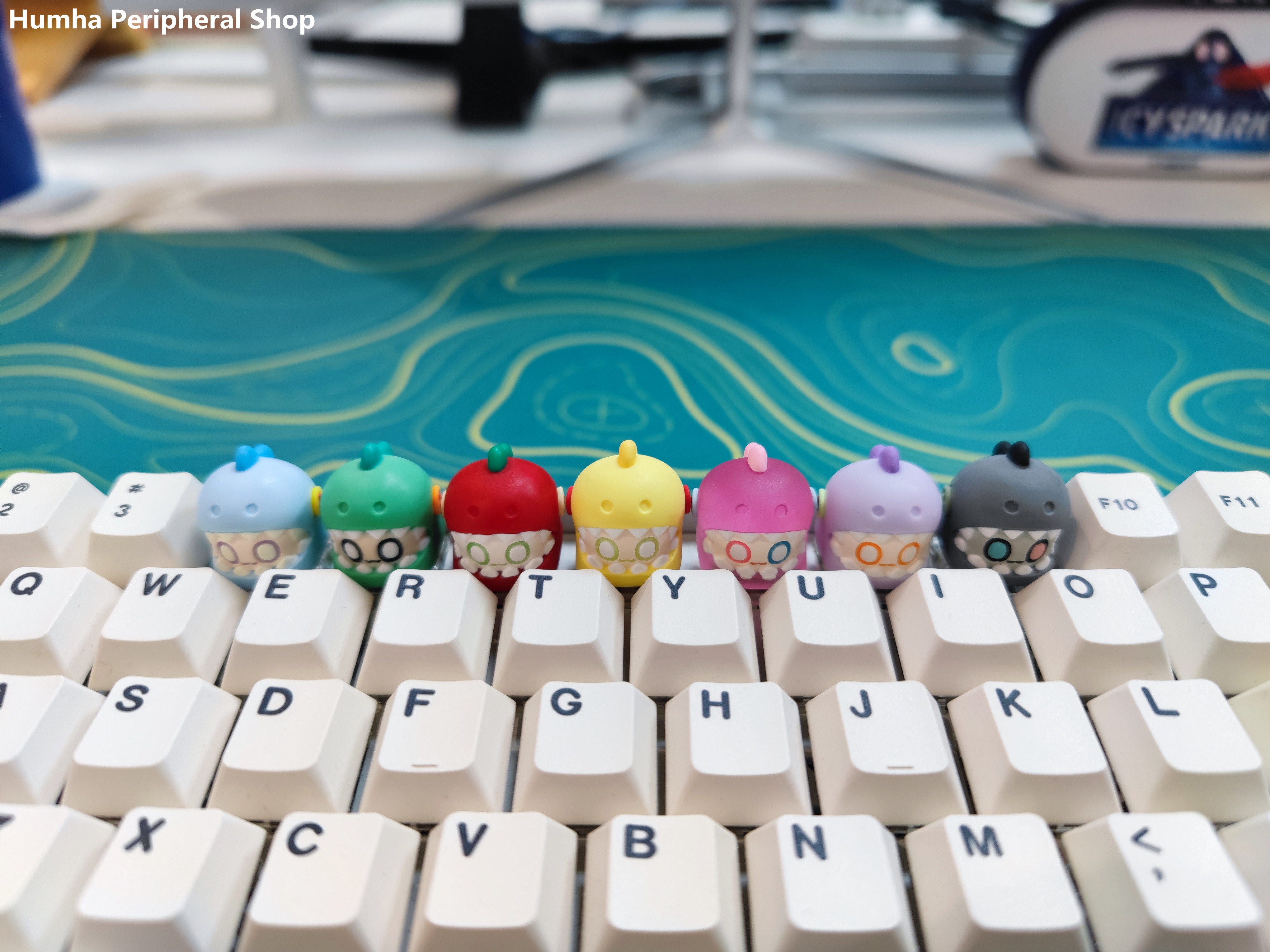 Humha artisan keycap Muppets dinosaurs keycap Hand made Resin keycap ...