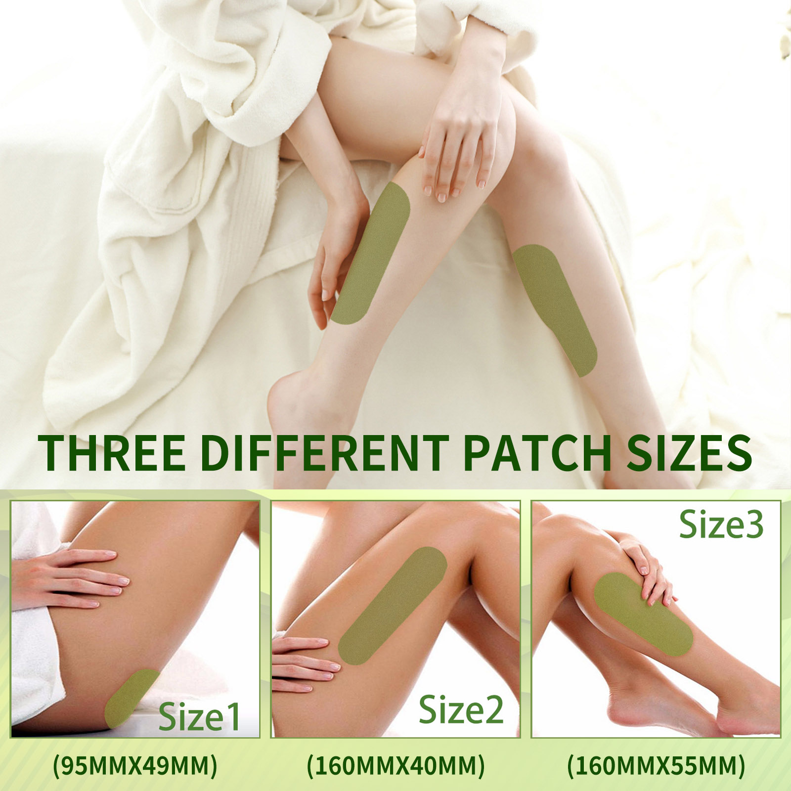EELHOE Natural Herbal Wormwood Leg Slimming Patches Slimming Patches ...