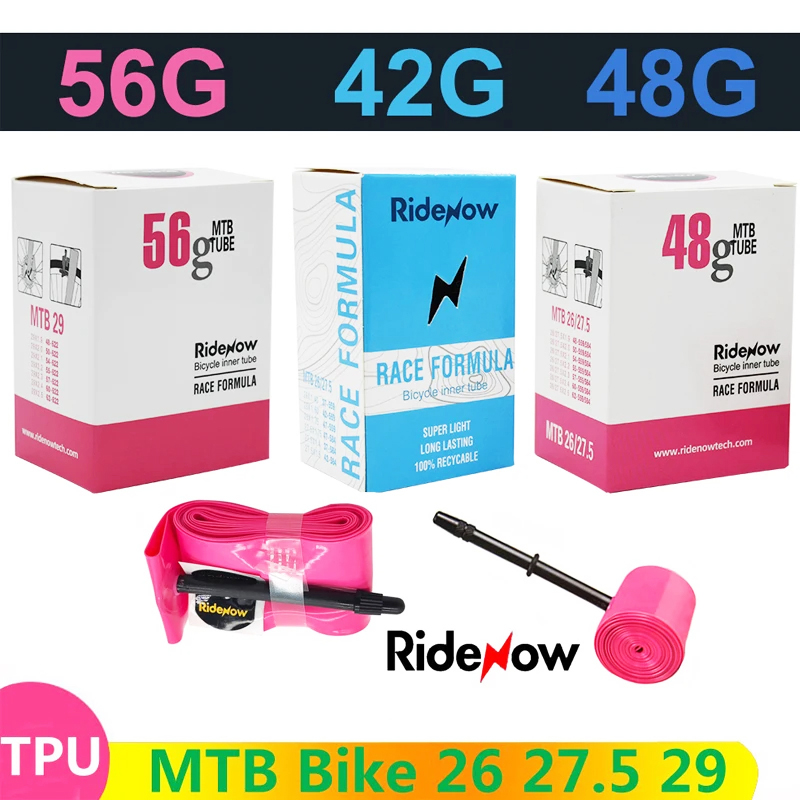 RideNow Ultralight Bike Inner Tube MTB Bicycle TPU Inner Tube 26 27.5 ...