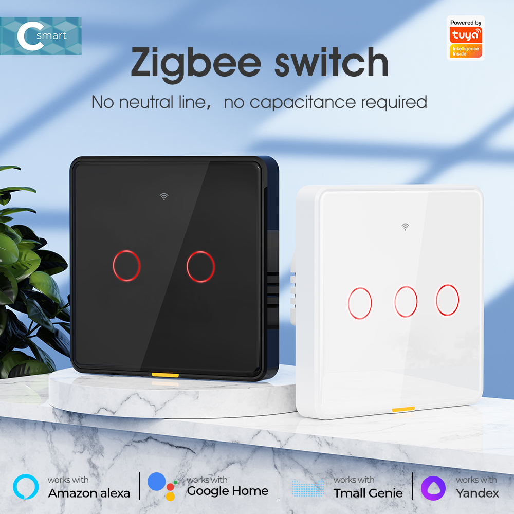 SMATRUL Smart Switch Tuya ZigBee No Neutral Wire No Capacitor Needed ...