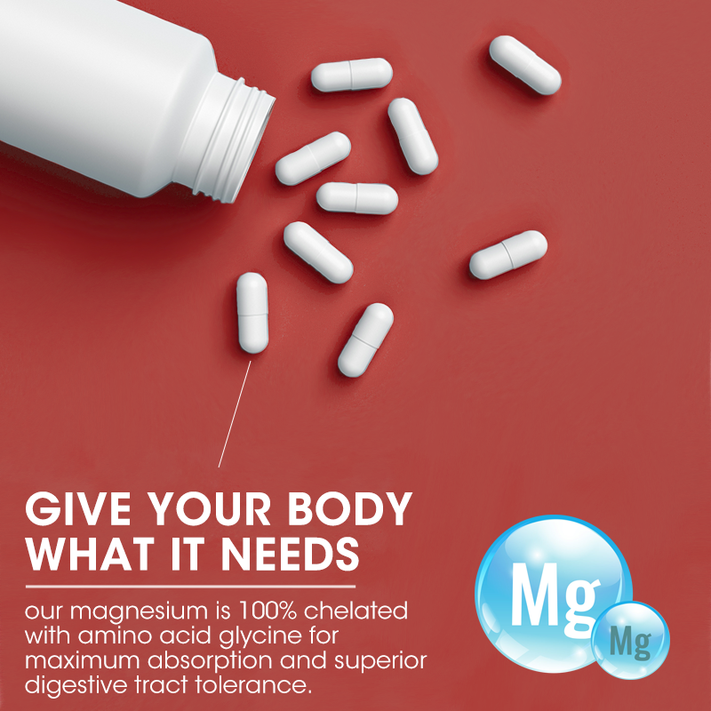 iMATCHME Magnesium Glycinate + Zinc Vitamin D3 B6 Heart Healthy Bone ...
