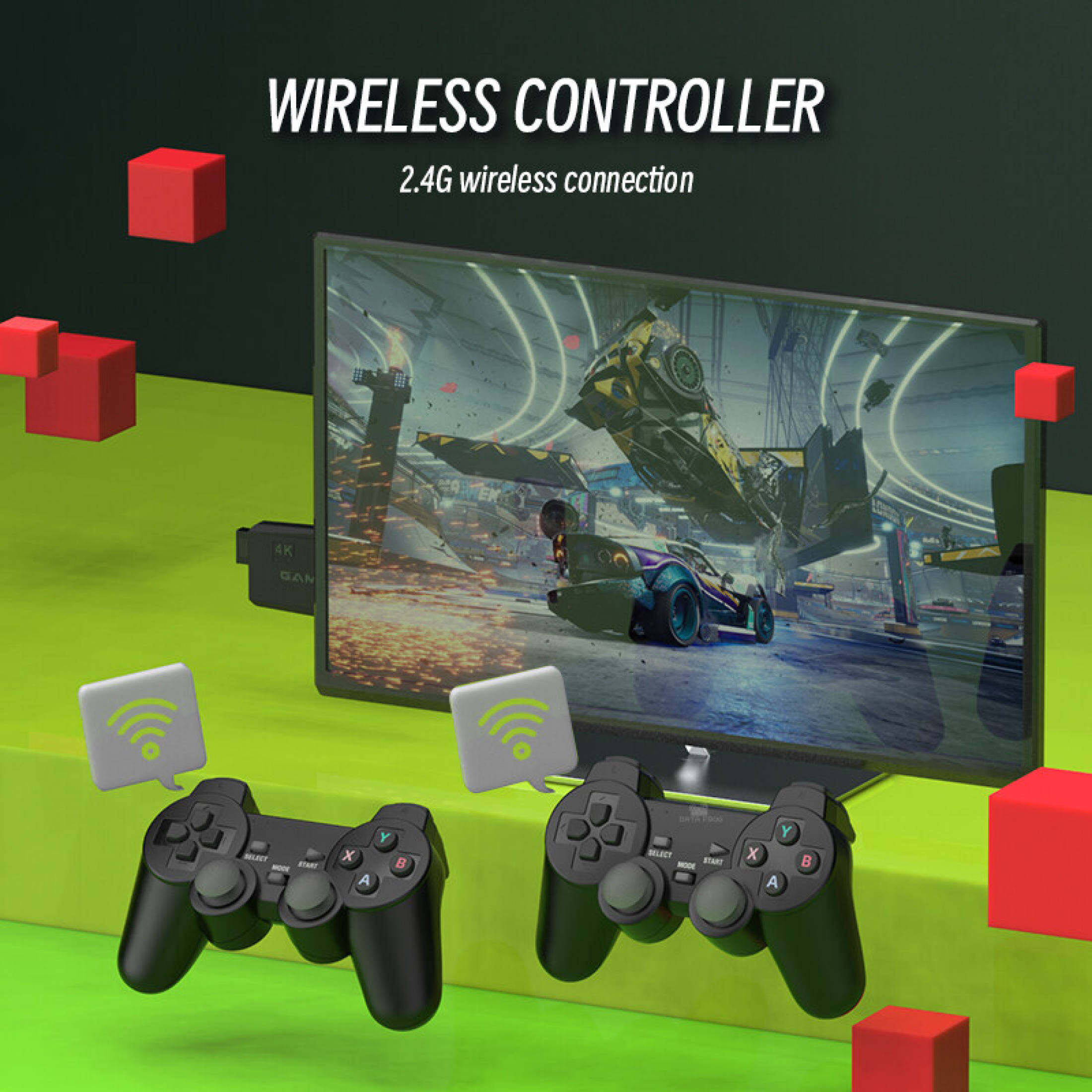 M8 Classic Retro Game Console Controller Set HD Picture Built-in 2W ...