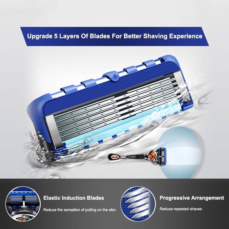 Applies to gillette 5-Layers razor blades, fits all Fuion 5 handle ...