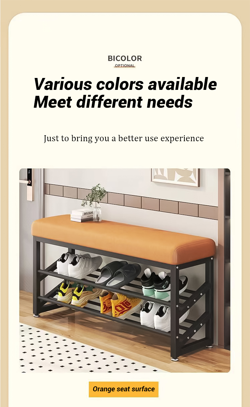 Shoe bench doorway can sit shoe rack home shoe storage cabinet storage ...