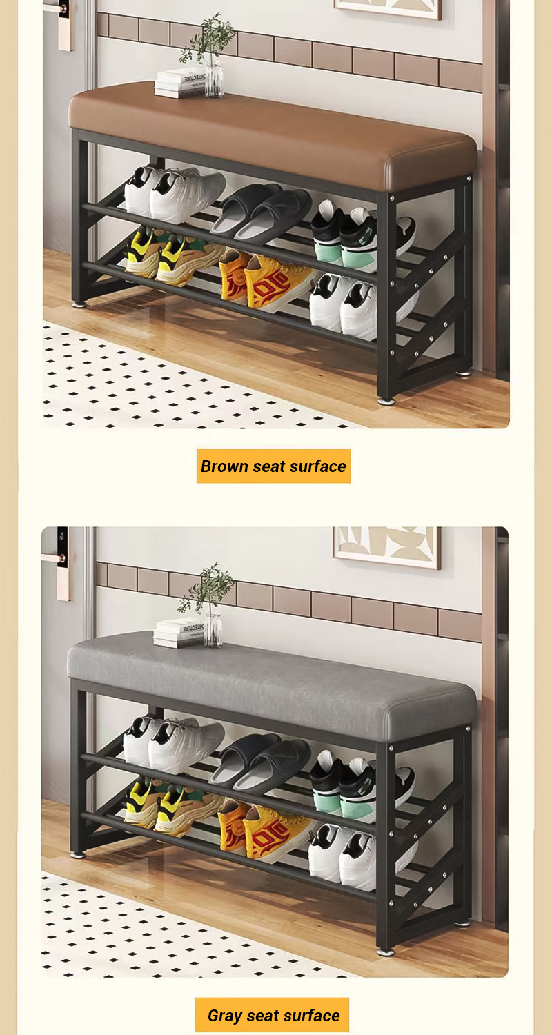 Shoe bench doorway can sit shoe rack home shoe storage cabinet storage ...