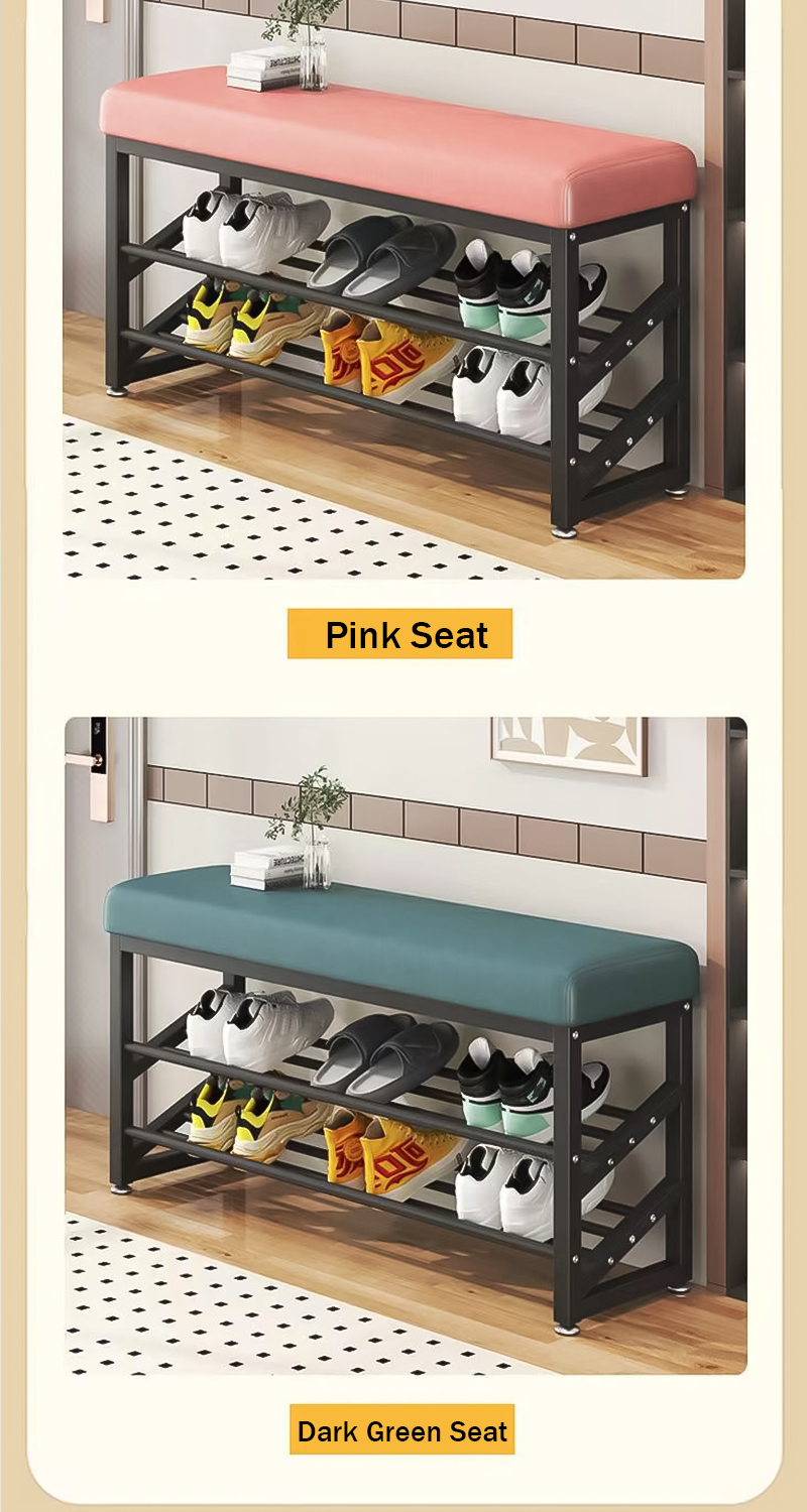 Shoe bench doorway can sit shoe rack home shoe storage cabinet storage ...