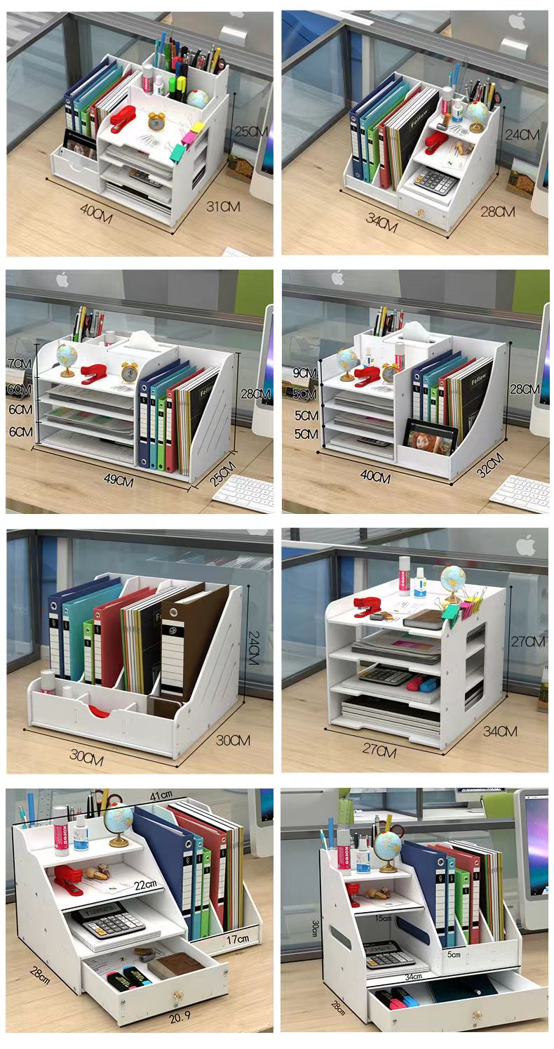 24h ship Office Multiple file shelf racks Layer Desktop Folder Storage ...