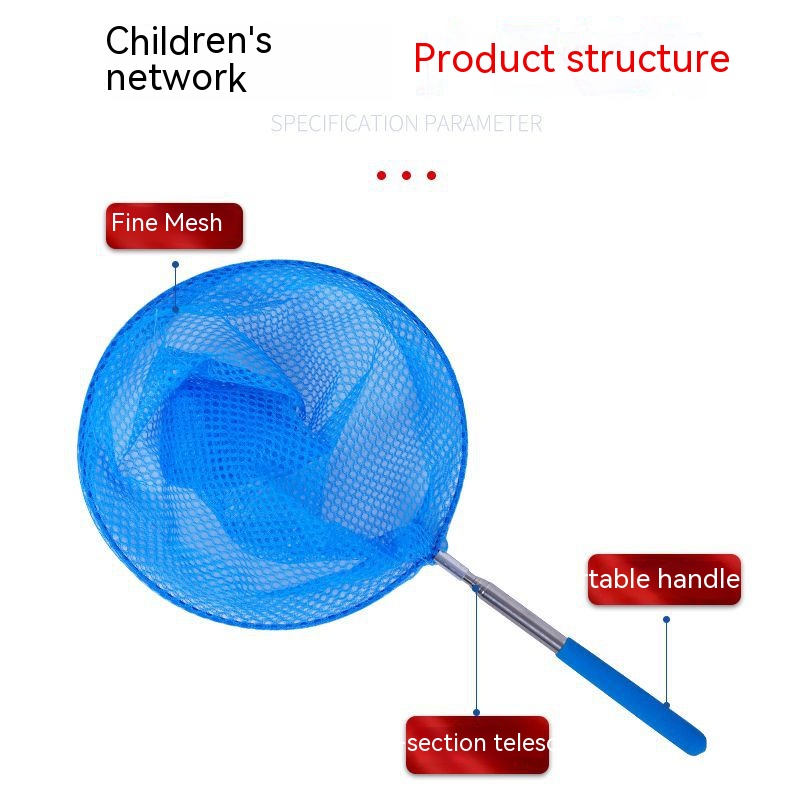 Children Small Dip Net Colorful Children's Small Net Pocket Insect Net ...