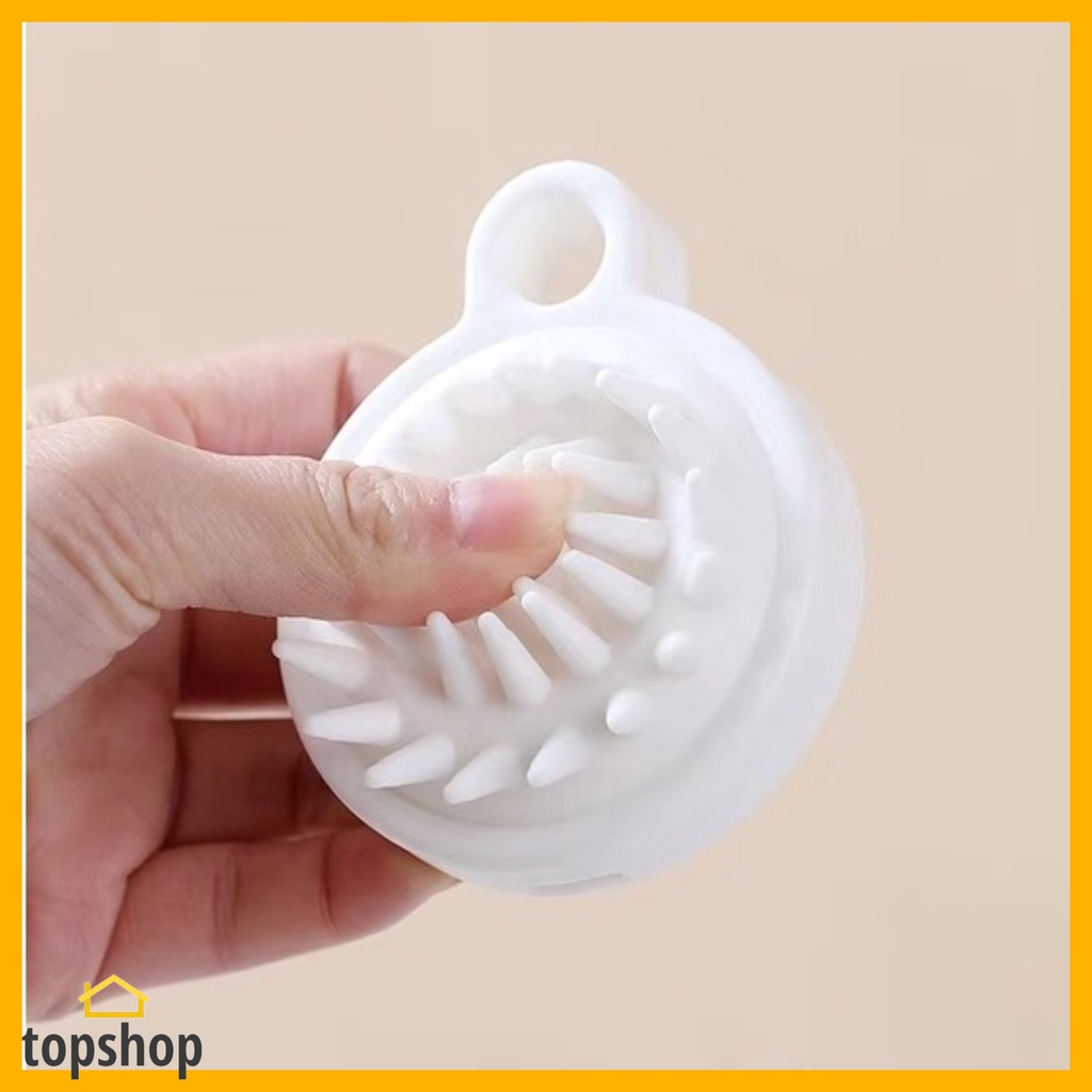 Scalp Massager Shampoo Brush Silicone Head Bath Cleansing Scrub Comb ...