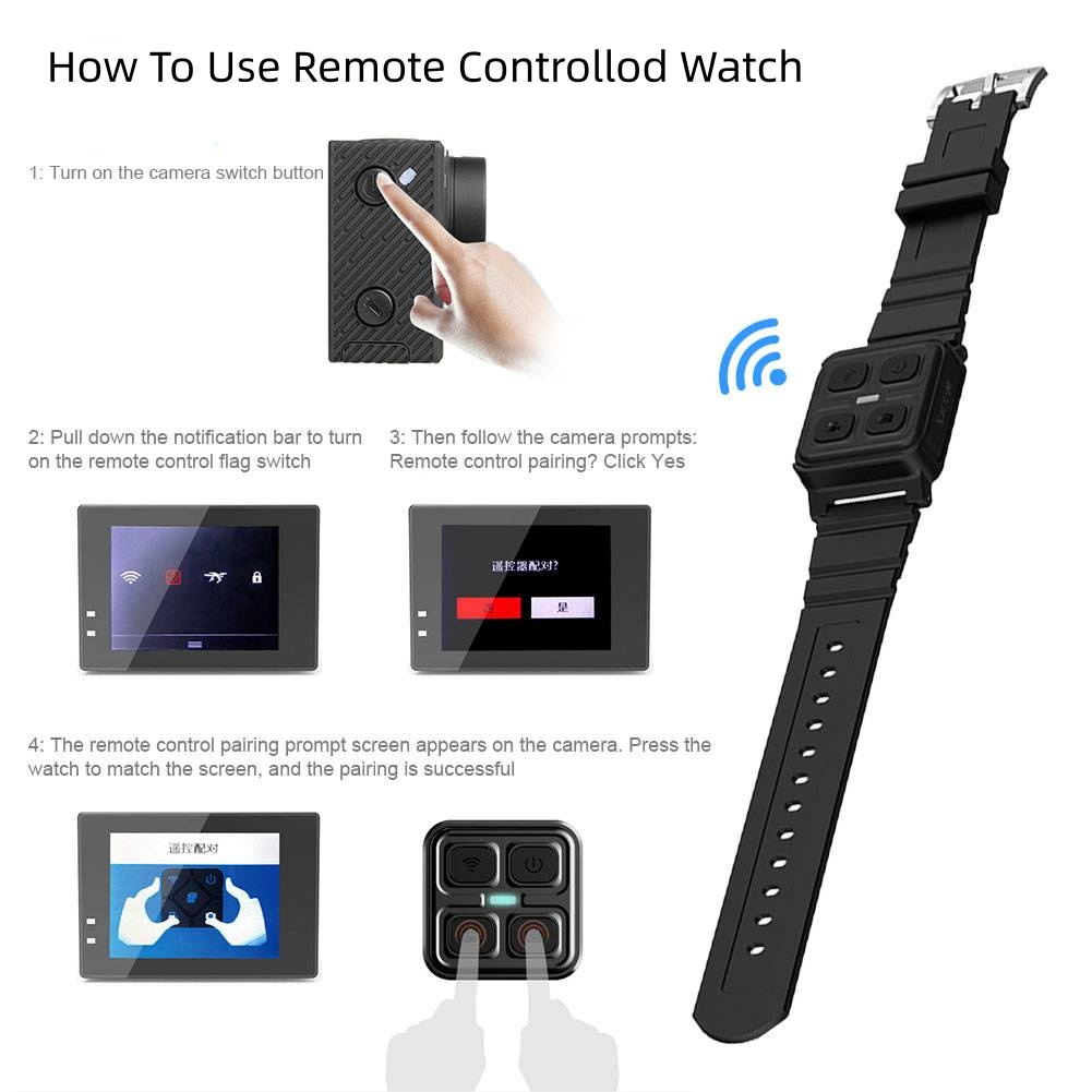 SJCAM Remote Control Watch For SJ8/SJ10/SJ11/C200/C300/SJ20 Remote ...