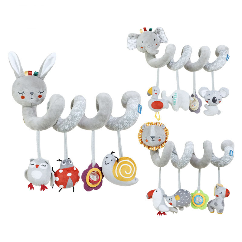 Baby nordic bed rattles hanging toys toddler spiral pram toy Baby car ...