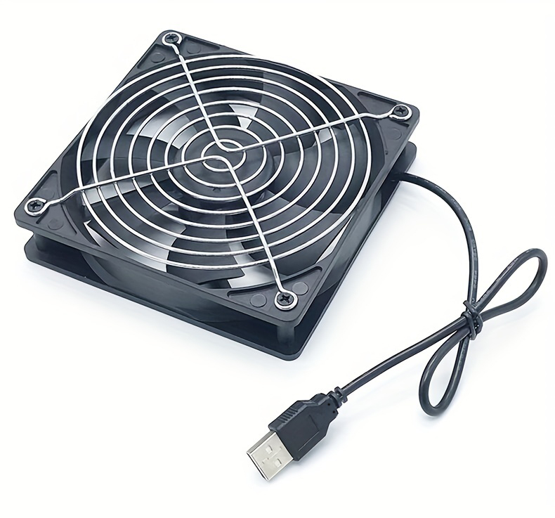 120x120x25mm 80x80x25mm 5V USB Power Cooling Case Fan For Receiver DVR ...