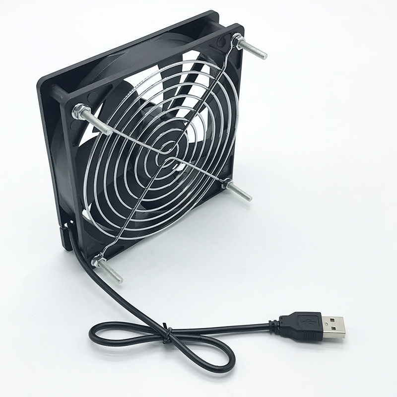 120x120x25mm 80x80x25mm 5V USB Power Cooling Case Fan For Receiver DVR ...