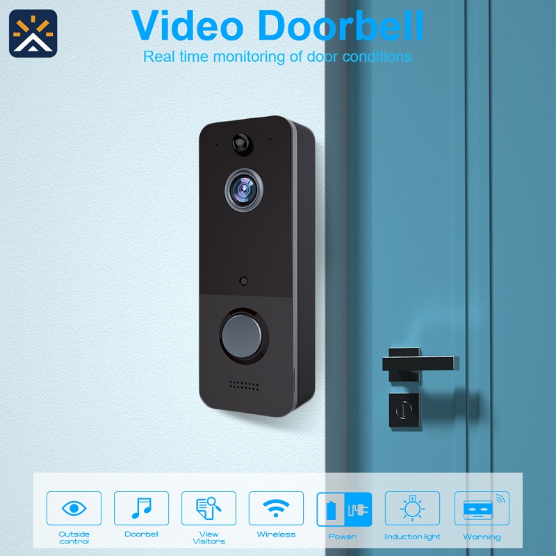 1080P Smart Video Doorbell Camera WIFI IP65 Waterproof Visual Intercom ...