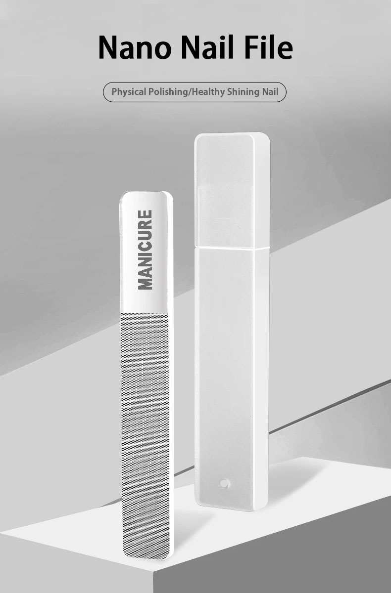 Nano Glass Nail File Transparent Crystal Nail Polish Rubbing Strip ...