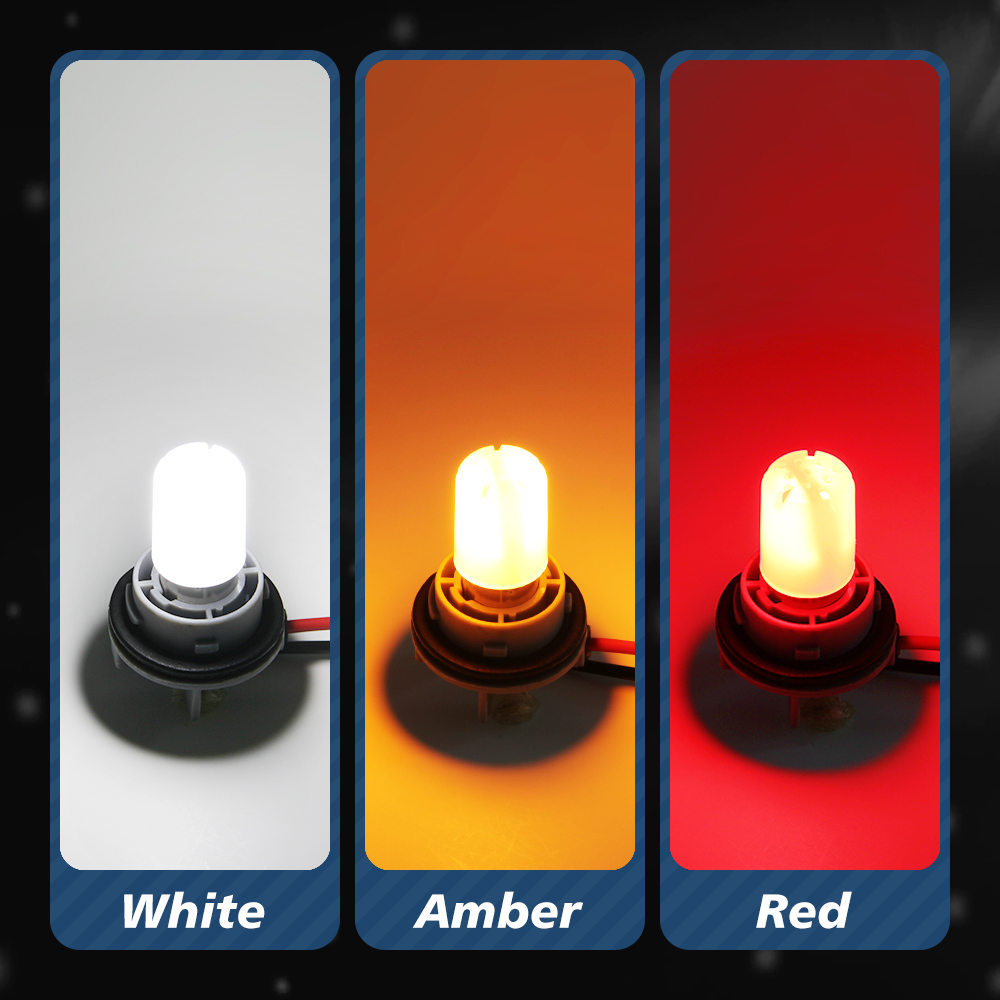 VEHICODE 1 Piece 12V LED Bulb P21W 1156 PY21W BAU15S 1157 P21/5W BAY15D ...