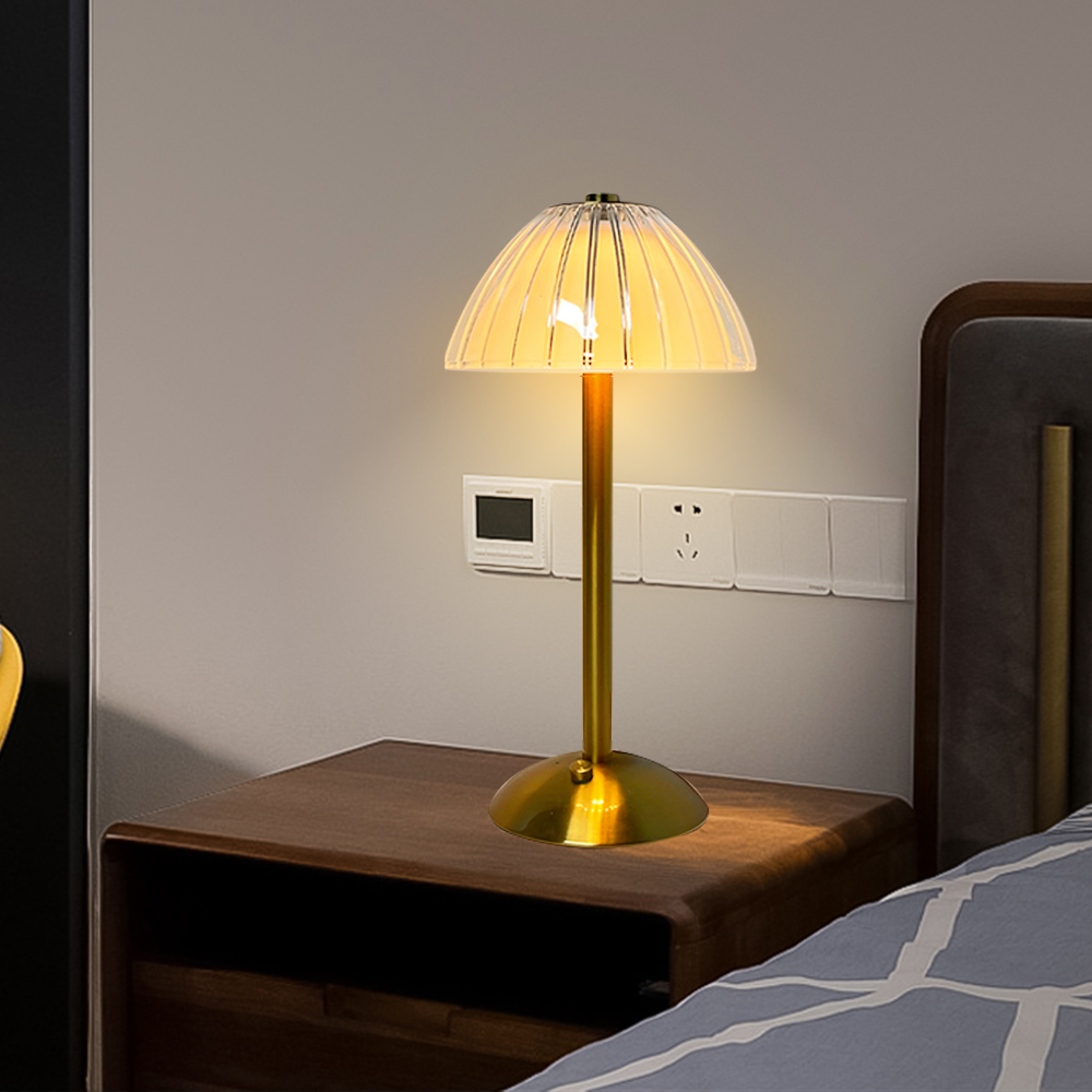 Portable Wireless Touch Rechargeable Table Lamp USB Desk Lamp Desktop ...