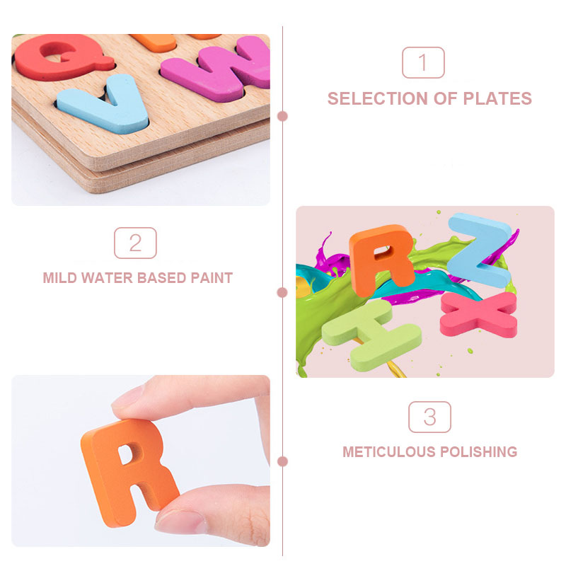 Department Store Toys For Kids Wooden Board Puzzle ABC Alphabet Digital ...