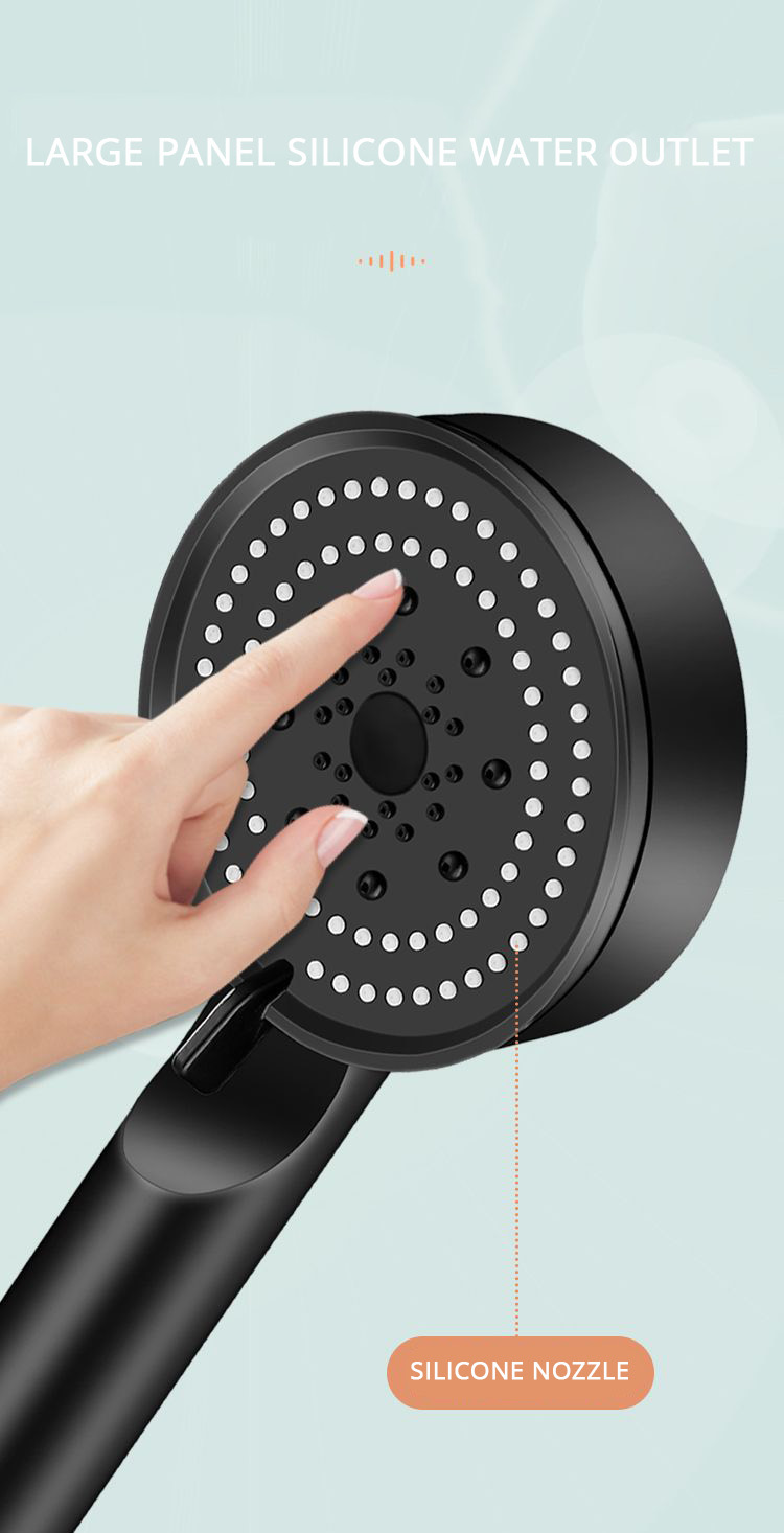 High Pressure Shower Head 5 Mode Adjustable Shower Multifunction Large ...