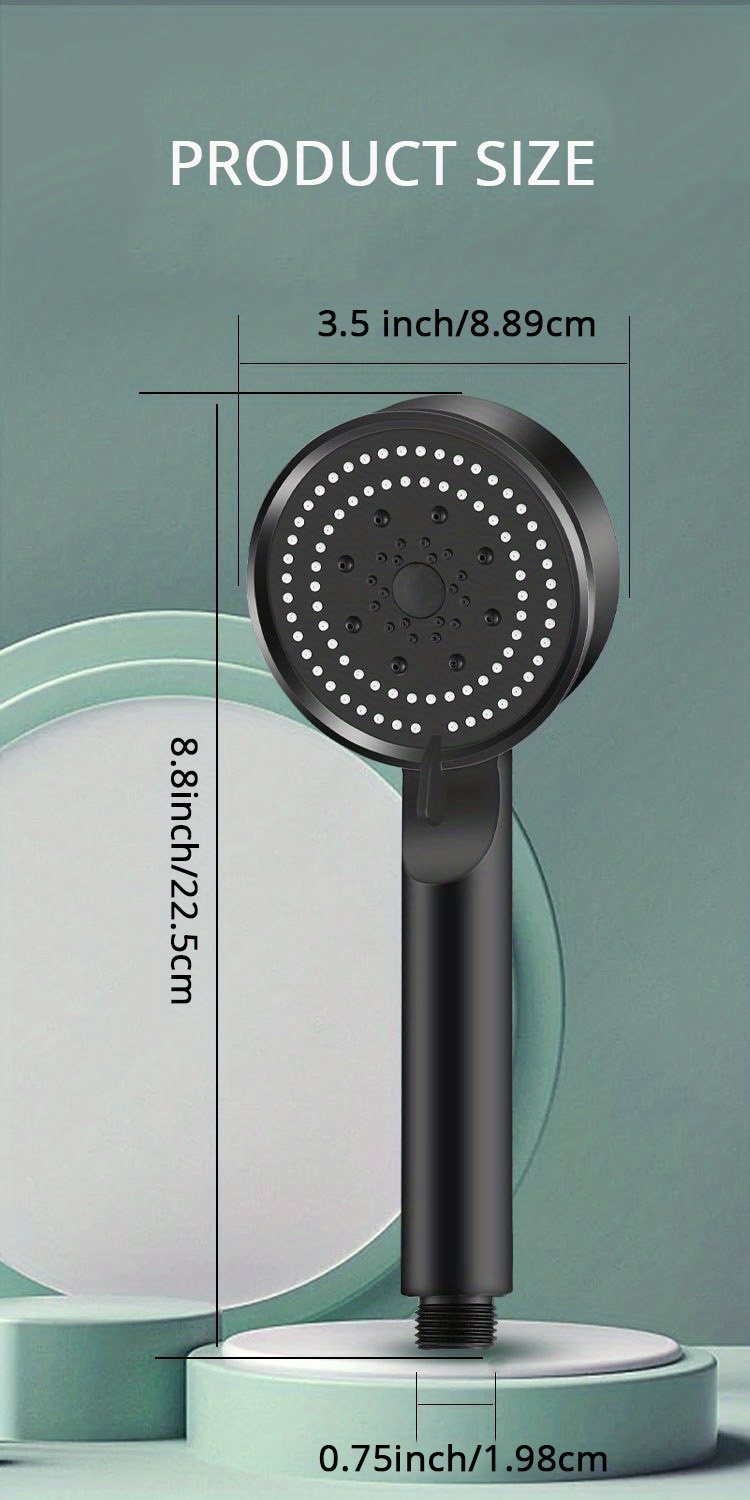 High Pressure Shower Head 5 Mode Adjustable Shower Multifunction Large ...