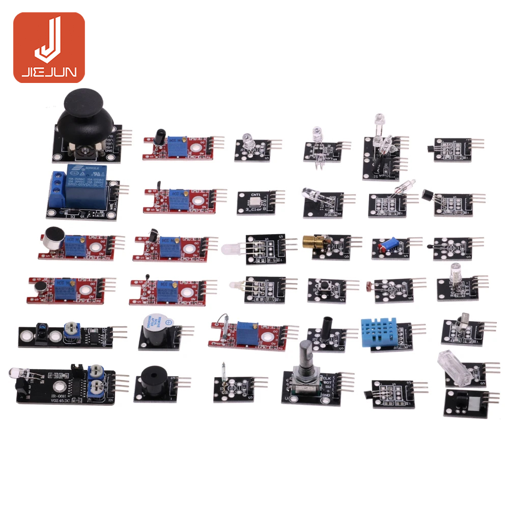 45 in 1 Sensors Modules Learning Starter Kit For Arduino Raspberry Pi ...