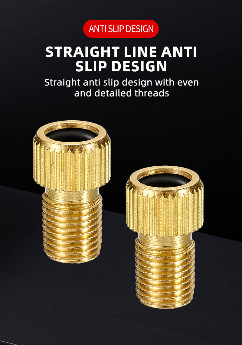 thumbnail image 2 of 5 Pack Presta To Schrader Valve Adapter Converters For Bike Pumps And Tubes 2 of 3