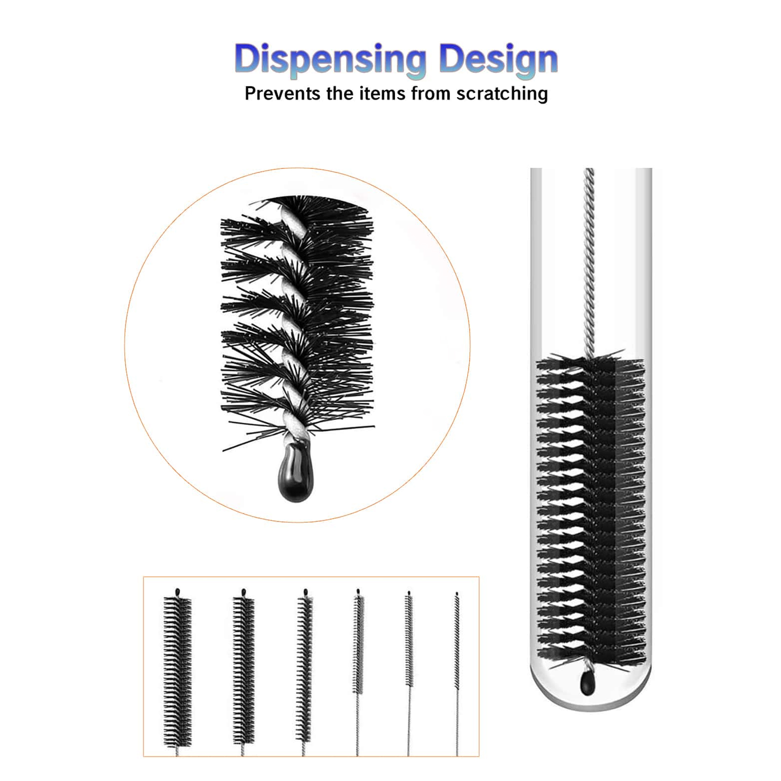 10-Piece Straw Cleaner Brush Kit: Long Pipe Cleaners for Straws, Sippy ...