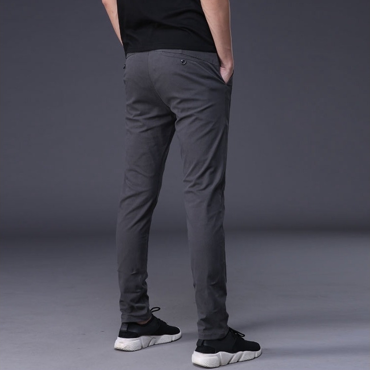 [Local Delivery] Korean Men's Slim Fit Pants Thin Ice Silk Breathable ...